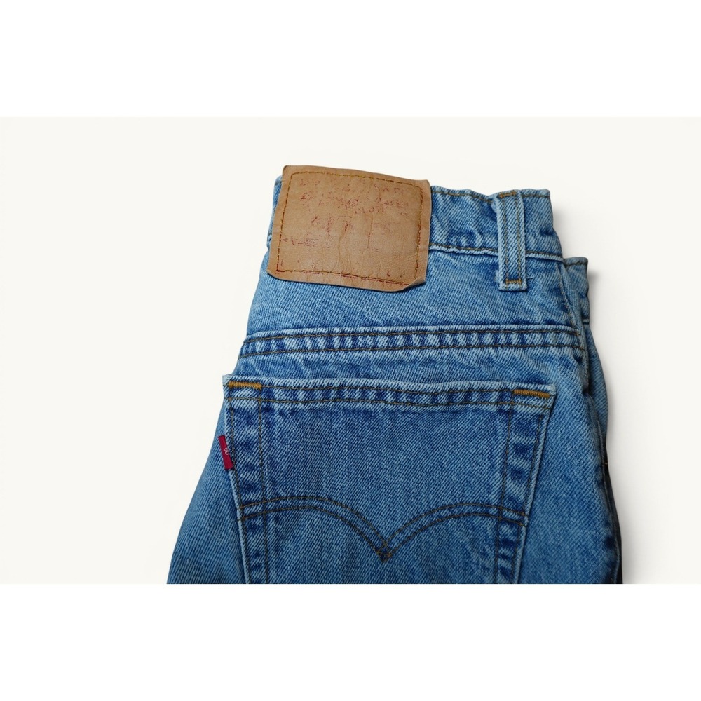 Vintage Levi's Light Wash Straight Leg Jeans Women's 11 Rigid Denim - Picture 3 of 7